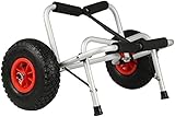 BREEZENEST Foldable Kayak Trolley Cart, 100kg Heavy Duty Aluminium Kayak Carrier with Pneumatic...