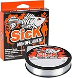Berkley Sick Nylon Fishing Line - Strong Tension Monofilament Fishing Wire, Low Stretch, Low Memory,...